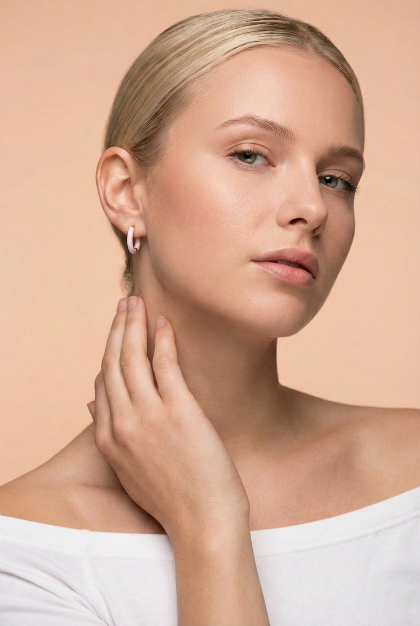 Pendientes Cerchio Rosa